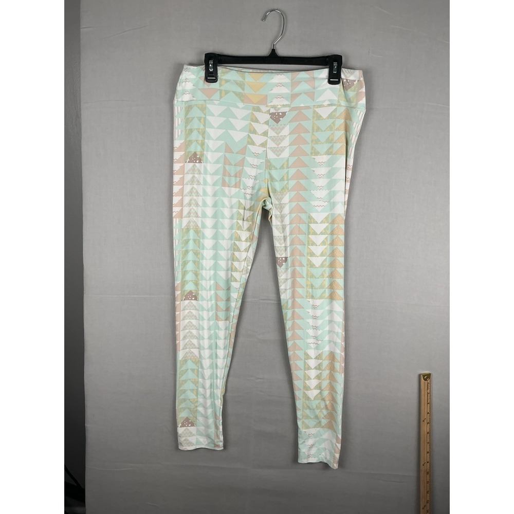 Lularoe Simply Comfortable Geometric Design Workout Leggings Sz. 2XL. T20‎
